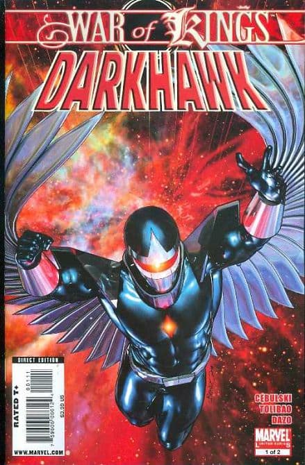 Cover Art for WAR OF KINGS DARKHAWK
