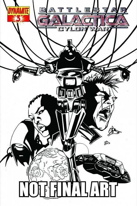 Cover Art for BATTLESTAR GALACTICA CYLON WAR