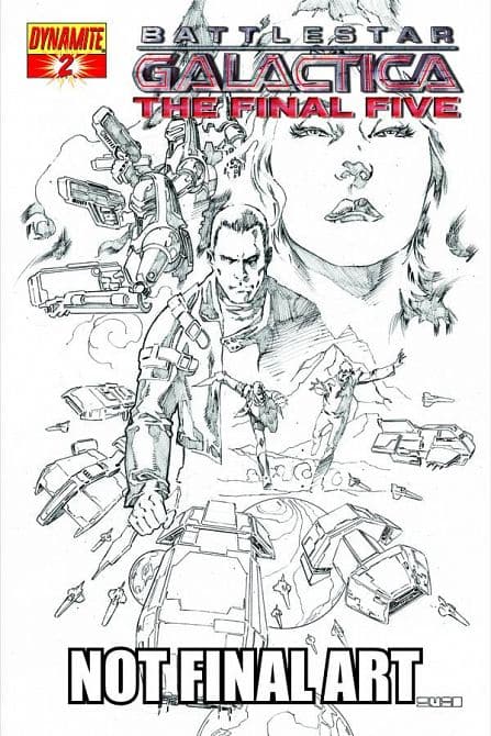 Cover Art for BATTLESTAR GALACTICA FINAL FIVE