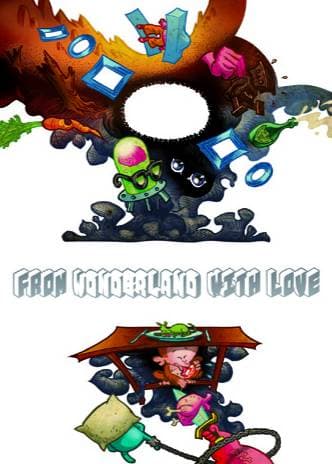 Cover Art for FROM WONDERLAND WITH LOVE DANISH COMICS ANTHOLOGY GN