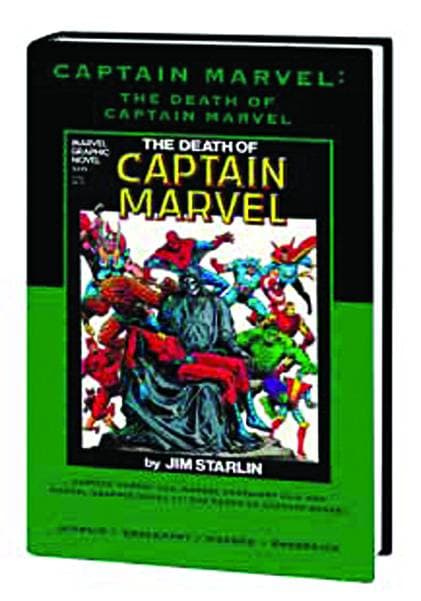 Cover Art for CAPTAIN MARVEL DEATH OF CAPTAIN MARVEL PREM HC VAR