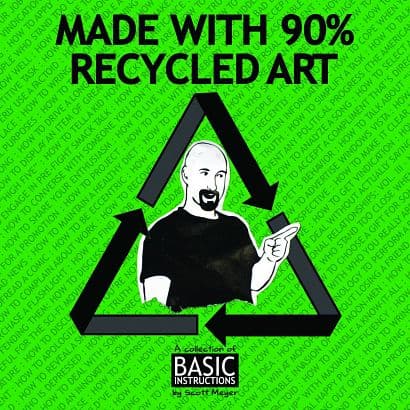 Cover Art for MADE WITH 90% RECYCLED ART TP