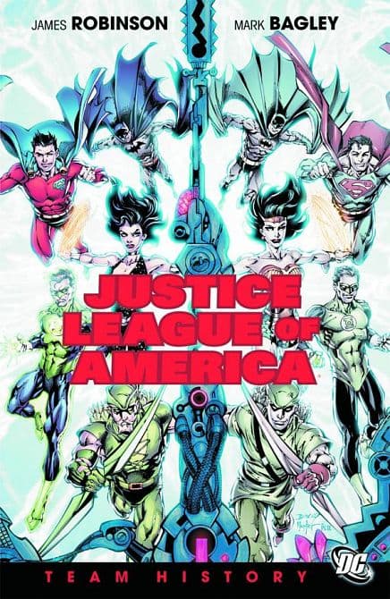 Cover Art for JUSTICE LEAGUE OF AMERICA TEAM HISTORY HC