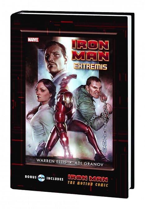 Cover Art for IRON MAN EXTREMIS GN HC W/MOTION COMIC DVD