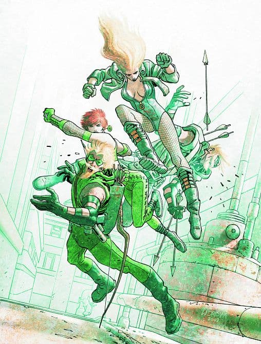 Cover Art for GREEN ARROW BLACK CANARY FIVE STAGES TP