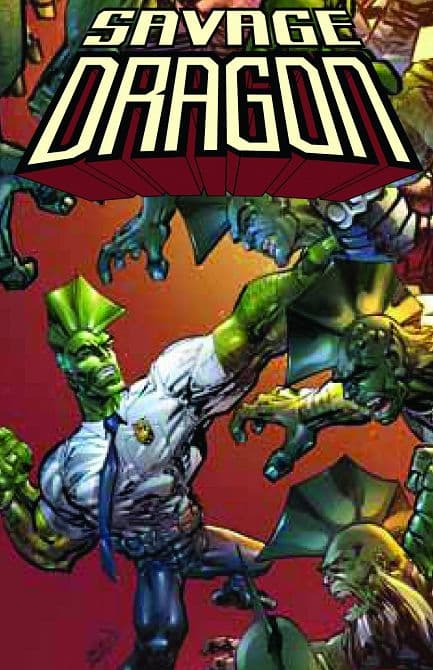 Cover Art for SAVAGE DRAGON DRAGON WAR TP
