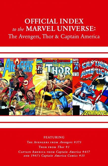 Cover Art for AVENGERS THOR CAPTAIN AMERICA OFF INDEX MU