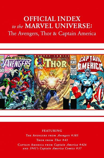 Cover Art for AVENGERS THOR CAPTAIN AMERICA OFF INDEX MU