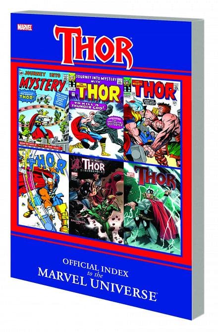 Cover Art for THOR OFFICIAL INDEX TO MARVEL UNIVERSE GN TP