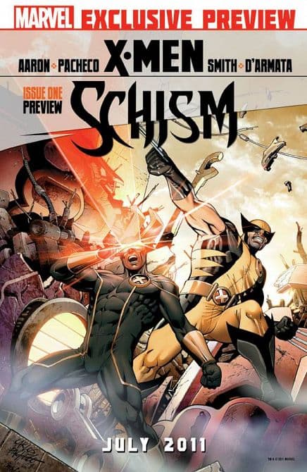 Cover Art for X-MEN SCHISM