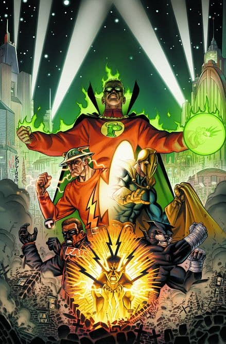 Cover Art for JUSTICE SOCIETY OF AMERICA SUPER TOWN TP