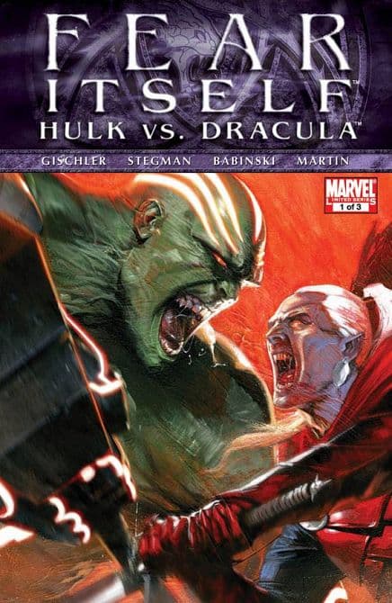 Cover Art for FEAR ITSELF HULK VS DRACULA