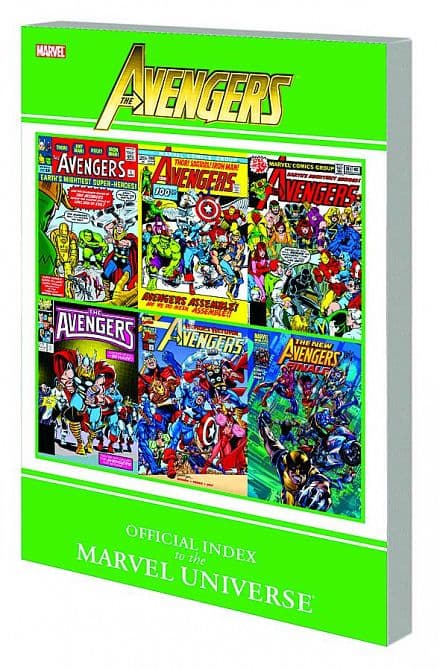 Cover Art for AVENGERS OFF INDEX TO MARVEL UNIVERSE GN TP
