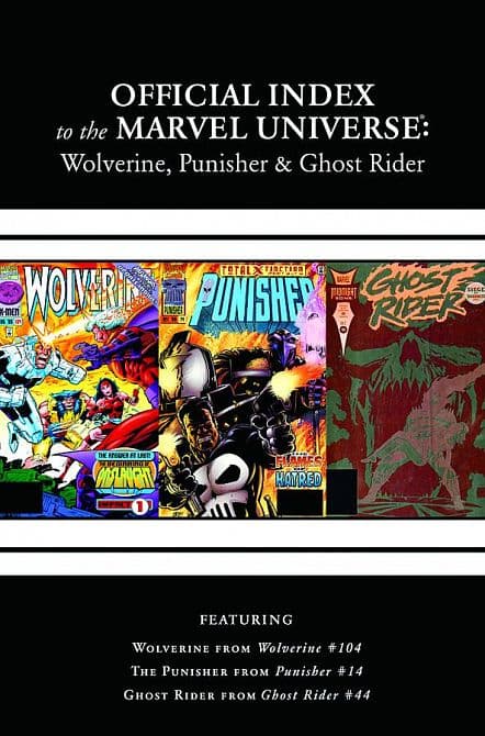 Cover Art for WOLVERINE PUNISHER GHOST RIDER OFF INDEX MU