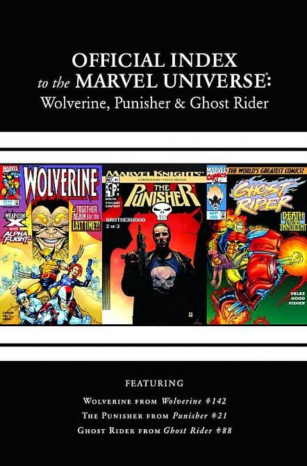 Cover Art for WOLVERINE PUNISHER GHOST RIDER OFF INDEX MU