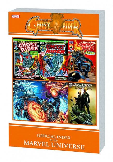 Cover Art for GHOST RIDER OFF INDEX TO MARVEL UNIVERSE GN TP