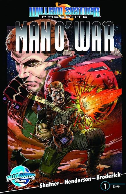 Cover Art for WILLIAM SHATNER MAN O WAR ONGOING