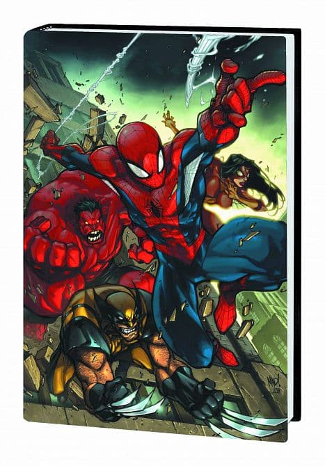Cover Art for AVENGING SPIDER-MAN FRIENDS BEAT UP YOUR FRIENDS PREM HC