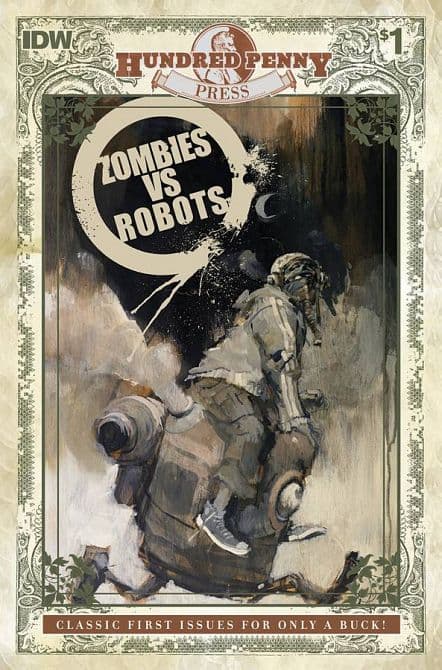 Cover Art for ZOMBIES VS ROBOTS ( 2006 ) HUNDRED PENNY PRESS ED