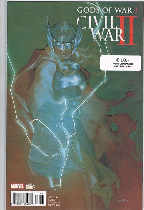 Cover Art for CIVIL WAR II GODS OF WAR