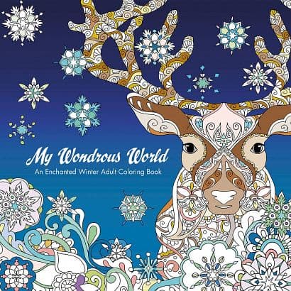 Cover Art for WONDROUS WORLD ENCHANTED WINTER ADULT COLORING BOOK TP