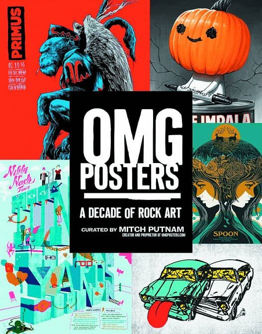 OMG POSTER DECADE OF ROCK ART HC