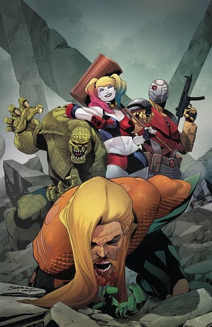 Cover Art for AQUAMAN SUICIDE SQUAD SINK ATLANTIS TP