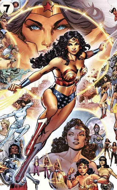 Cover Art for WONDER WOMAN THROUGH THE YEARS HC