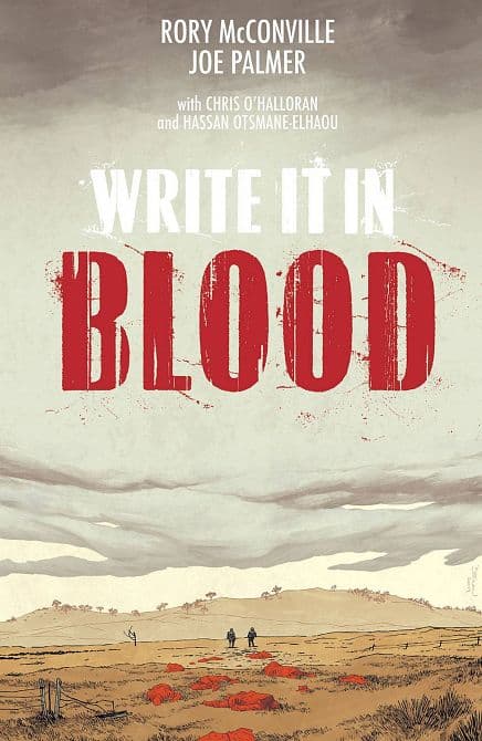 Cover Art for WRITE IT IN BLOOD TP