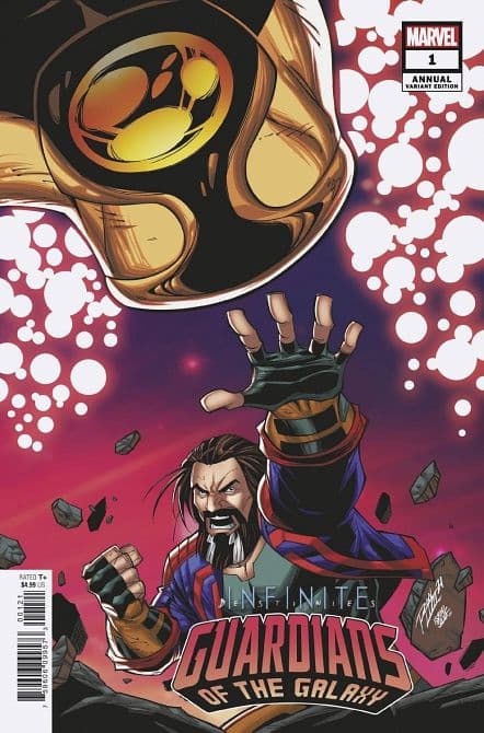 GUARDIANS OF THE GALAXY ANNUAL ( 2021 ) #1 – Connecting Variant Infd Cover