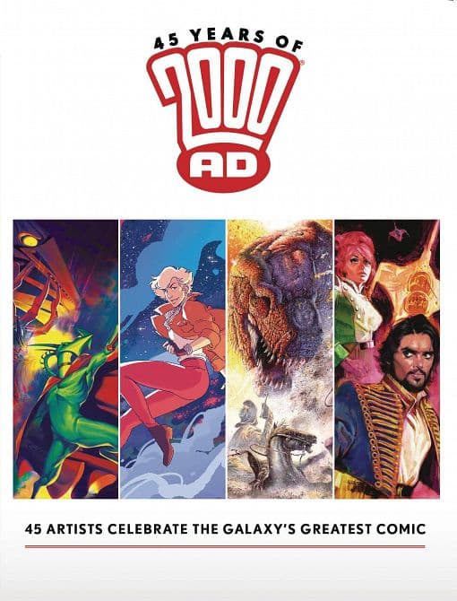 Cover Art for 45 YEARS OF 2000 AD ANNI ART BOOK HC