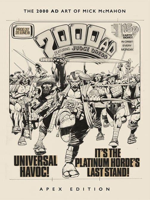 Cover Art for 2000 AD ART OF MICK MCMAHON APEX EDITION HC