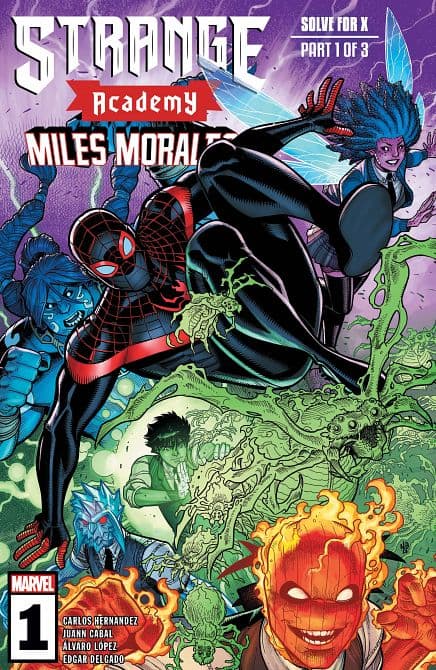 Cover Art für STRANGE ACADEMY MILES MORALES/MOON KNIGHT/AMAZING SPIDER-MAN ( 2023 )