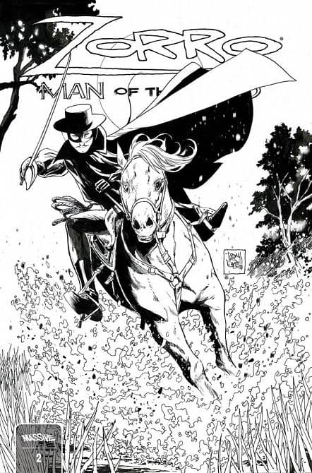Cover Art for ZORRO MAN OF THE DEAD
