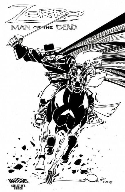 Cover Art for ZORRO MAN OF THE DEAD