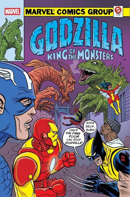 GODZILLA VS AVENGERS #1 – Allred King of Monsters Homage Variant Cover