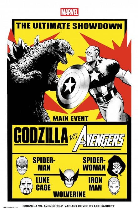 GODZILLA VS AVENGERS #1 – Lee Garbett Versus Variant Cover