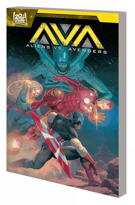 Cover Art for ALIENS VS AVENGERS TP