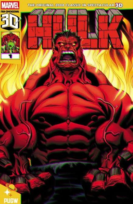 RED HULK ( 2008 ) PAN DIMENSIONAL 3D EDITION