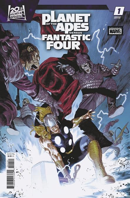 PLANET OF THE APES VS. FANTASTIC FOUR #1 – Francesco Mobili Versus Variant Cover