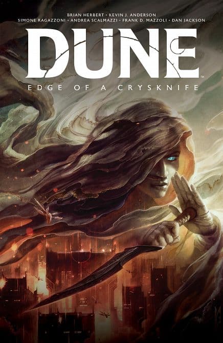 Cover Art für DUNE EDGE OF A CRYSKNIFE HC