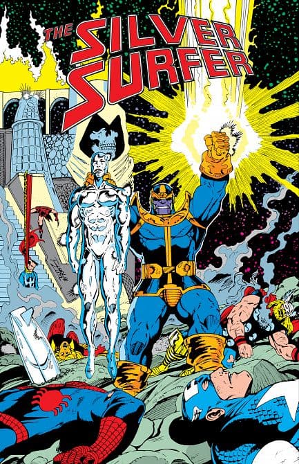 Cover Art für SILVER SURFER THE INFINITY GAUNTLET OMNIBUS RON LIM INFINITY GAUNTLET COVER HC