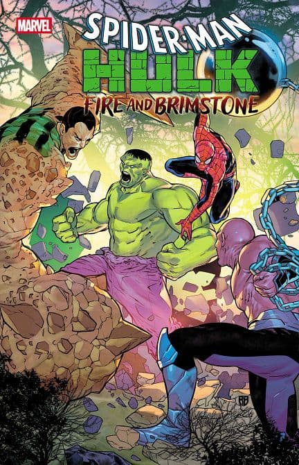 Cover Art for SPIDER-MAN/HULK FIRE AND BRIMSTONE