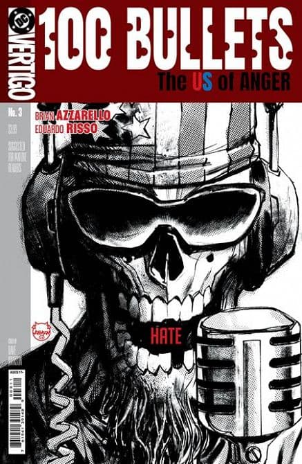 Cover Art for 100 BULLETS THE US OF ANGER