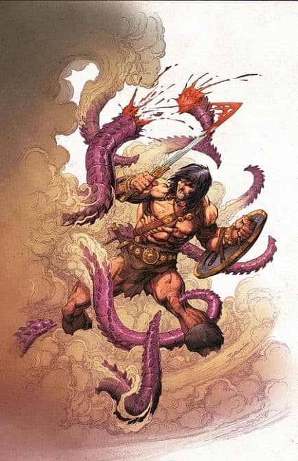 CONAN THE BARBARIAN #36 – Cvr D Mark Bagley Virgin Cardstock Variant Cover
