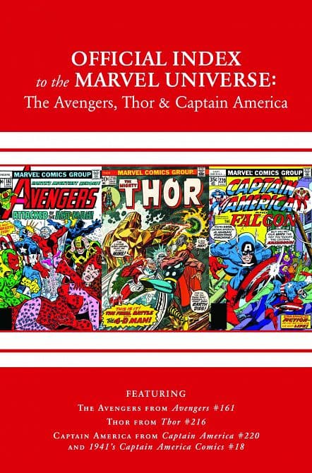 Cover von AVENGERS THOR CAPTAIN AMERICA OFFICIAL INDEX #5
